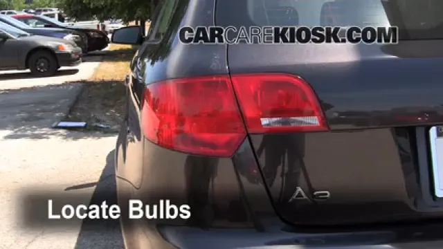 2008 Audi A3 Quattro 3.2L V6 Lights Tail Light (replace bulb)